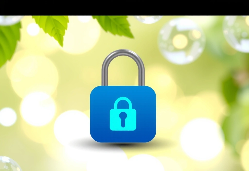 Digital lock icon representing data security and privacy